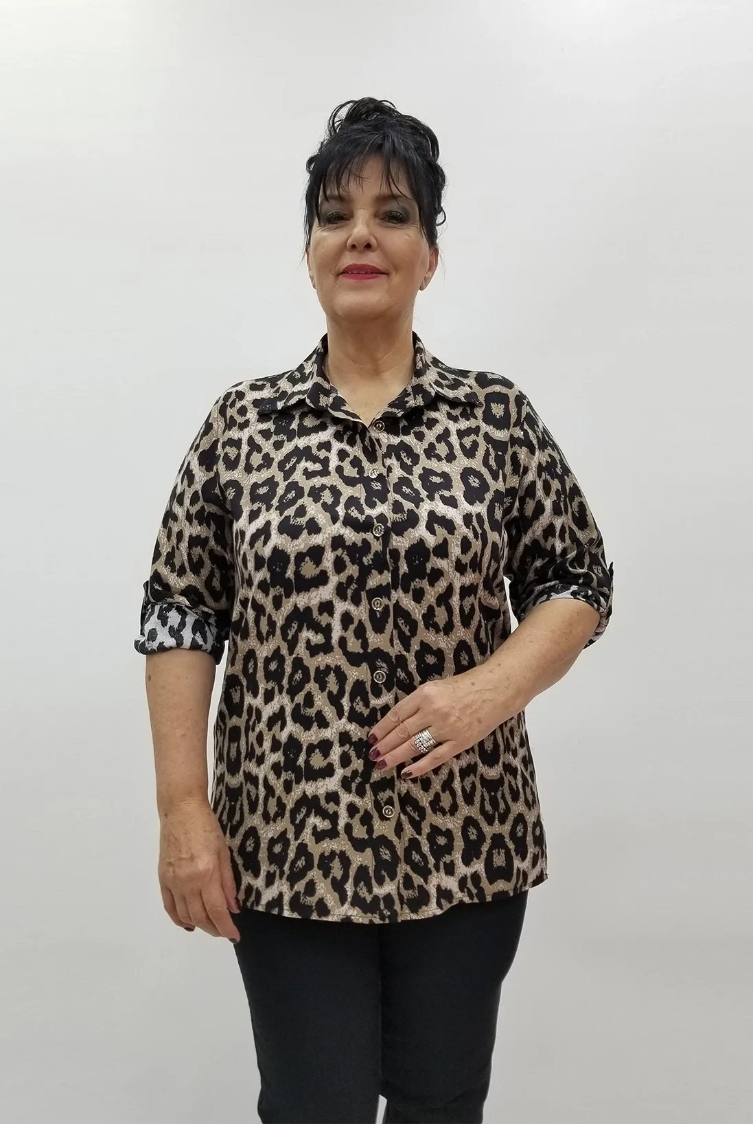 Miraggio Büyük Beden Gömlek 99695 KAHVE