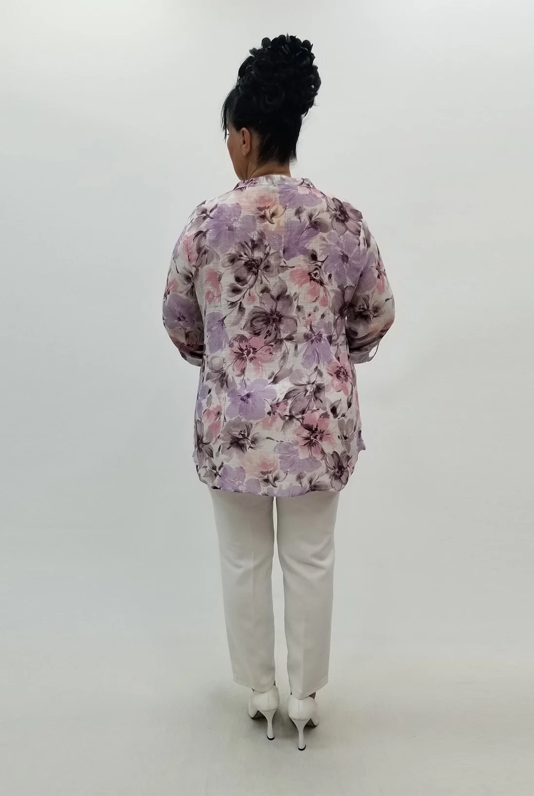 Miraggio Büyük Beden Gömlek 99747 LİLA