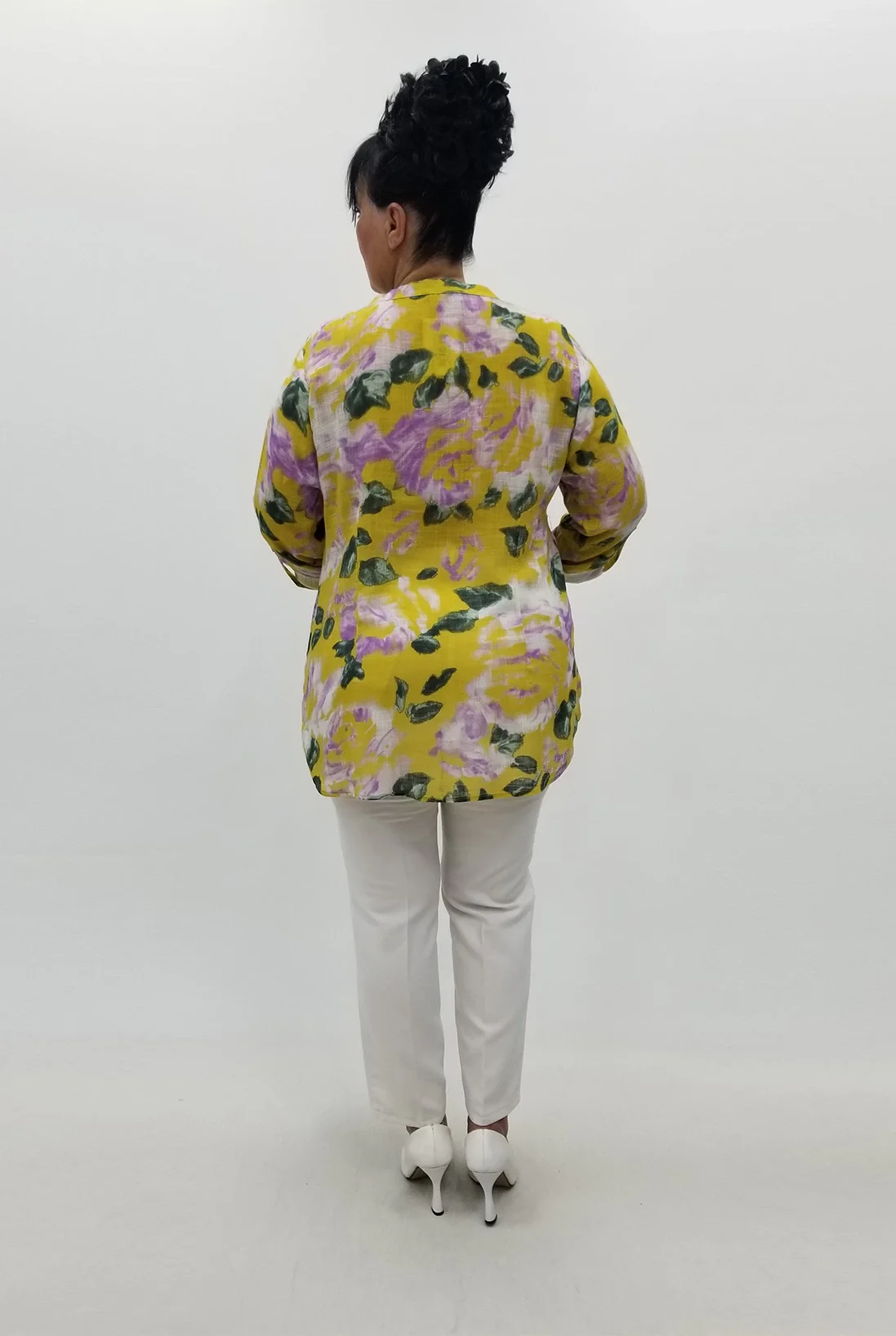 Miraggio Büyük Beden Gömlek 99747 SARI