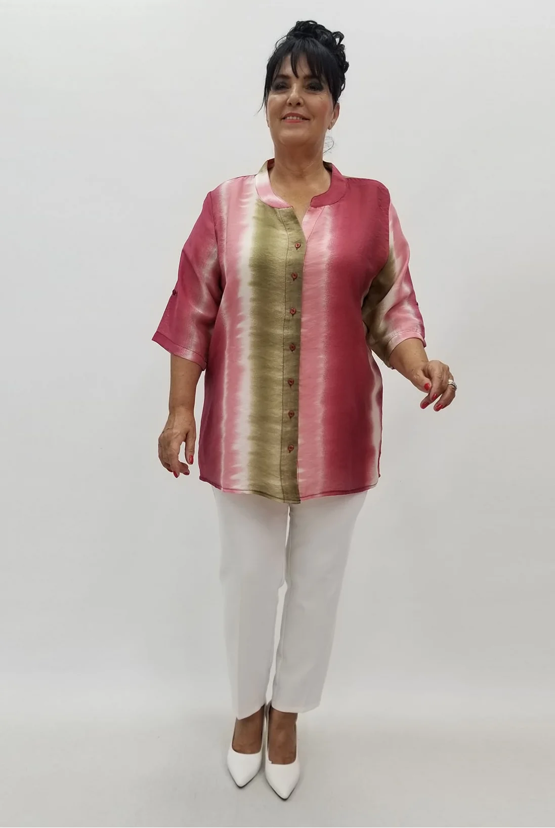 Miraggio Büyük Beden Gömlek 99842 BORDO