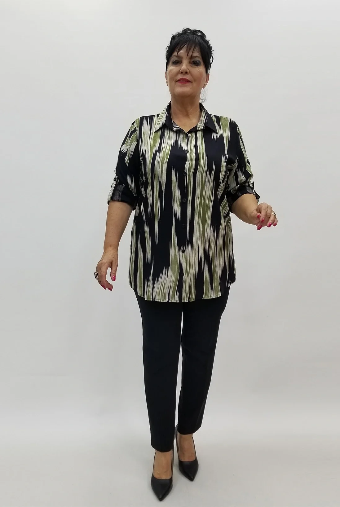 Miraggio Büyük Beden Gömlek 99969 HAKİ