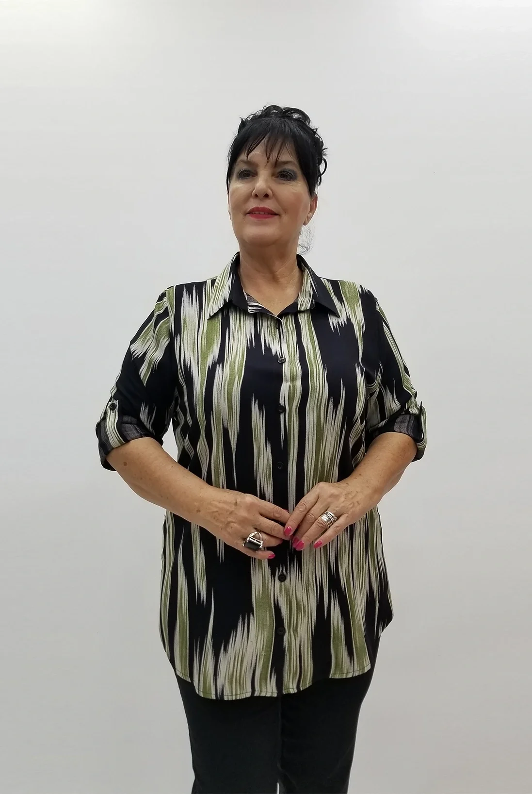 Miraggio Büyük Beden Gömlek 99969 HAKİ