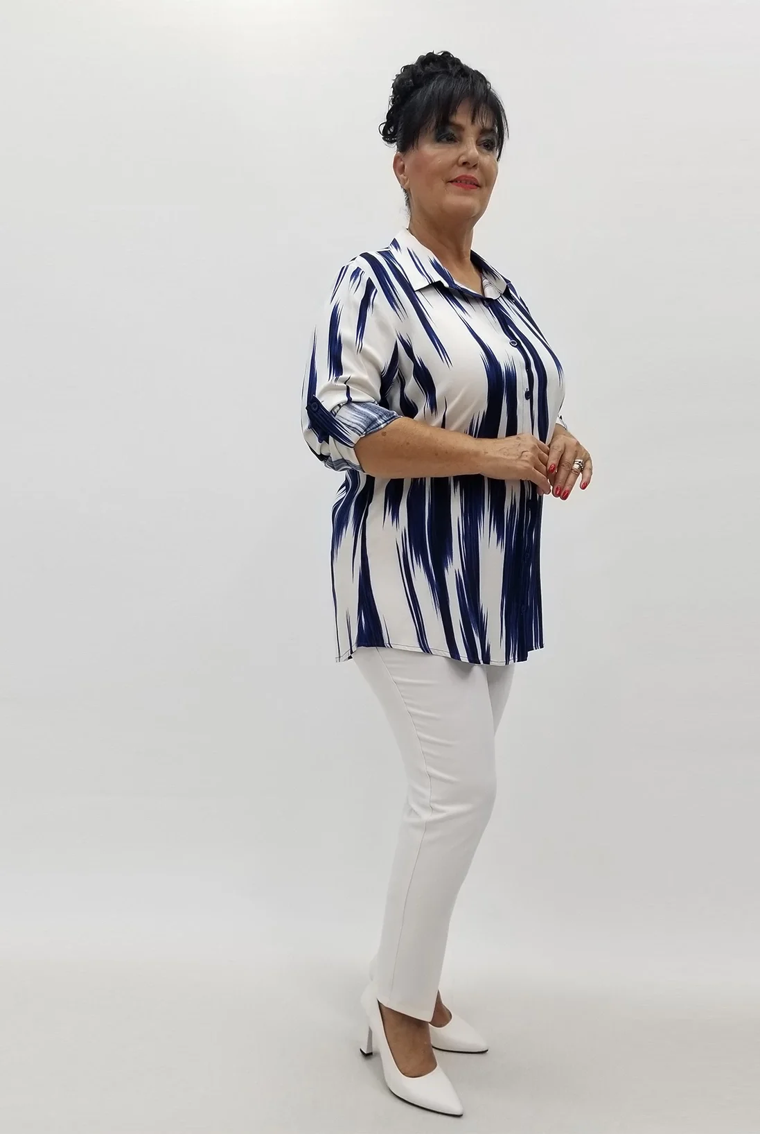 Miraggio Büyük Beden Gömlek 99969 LACİVERT