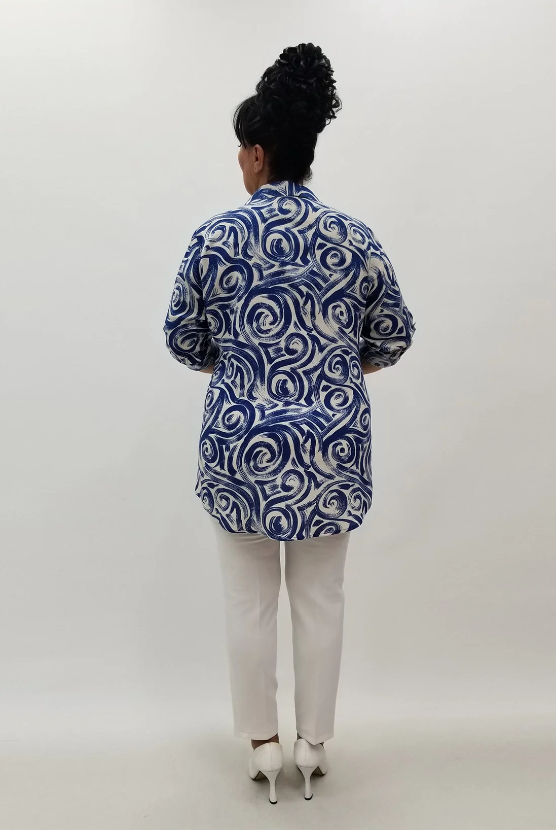 Miraggio Büyük Beden Gömlek 99970 MAVİ