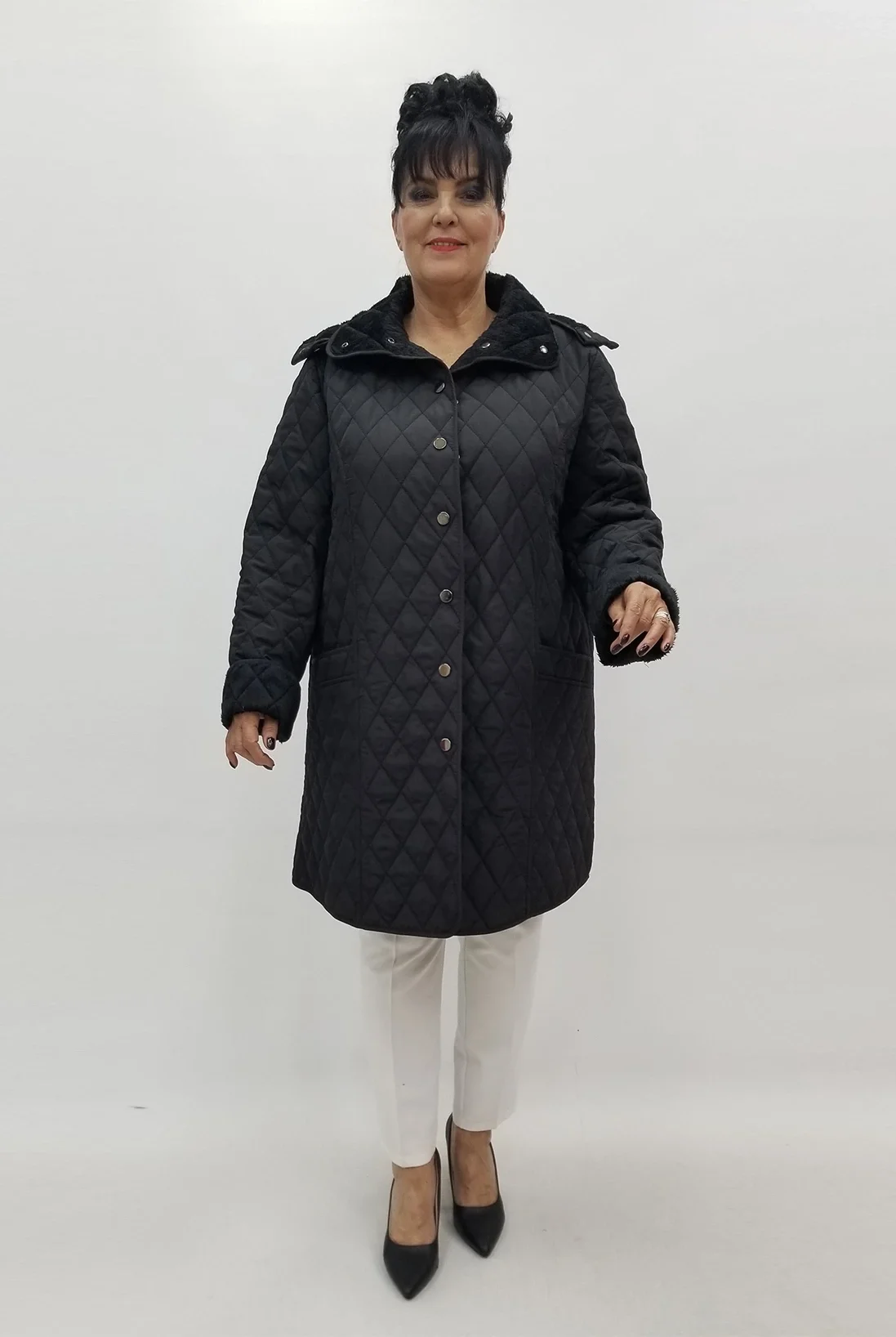 Miraggio Büyük Beden Kaban 4215 SİYAH