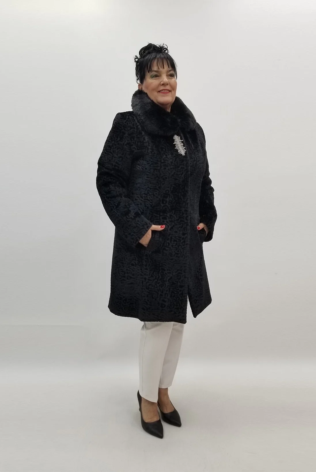 Miraggio Büyük Beden Kaban 98100 LEO DESEN