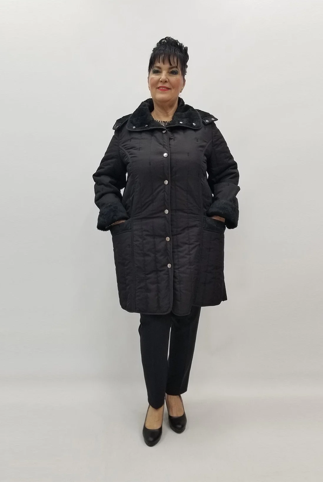 Miraggio Büyük Beden Kaban 99345 SİYAH