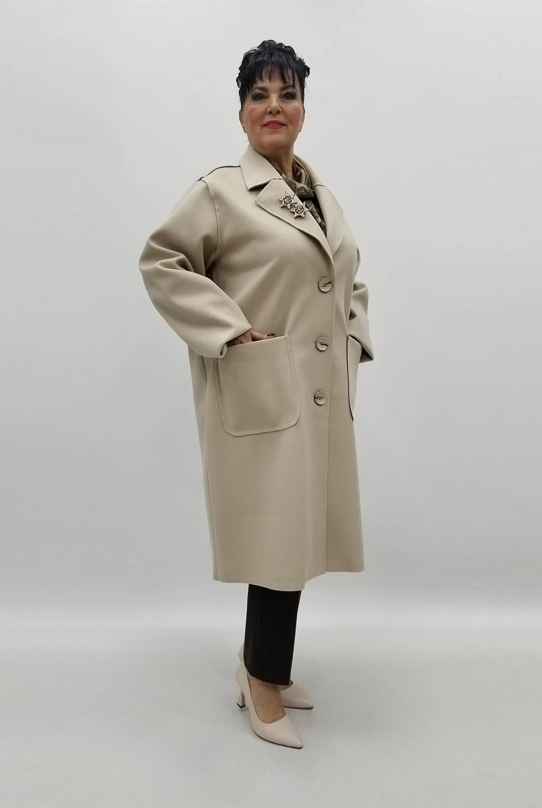 Miraggio Büyük Beden Kaban 99360 TAŞ