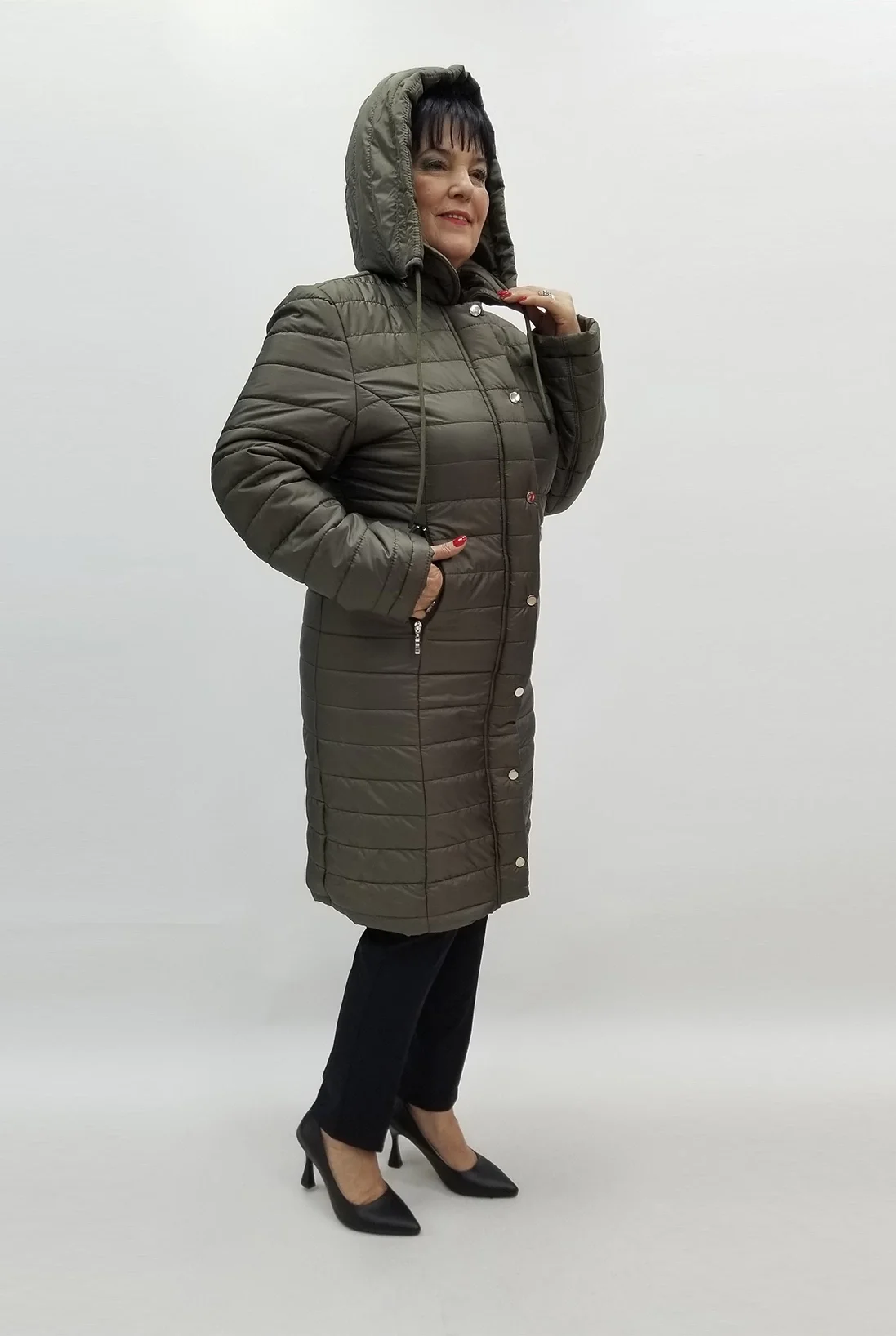 Miraggio Büyük Beden Kaban 99450 HAKİ