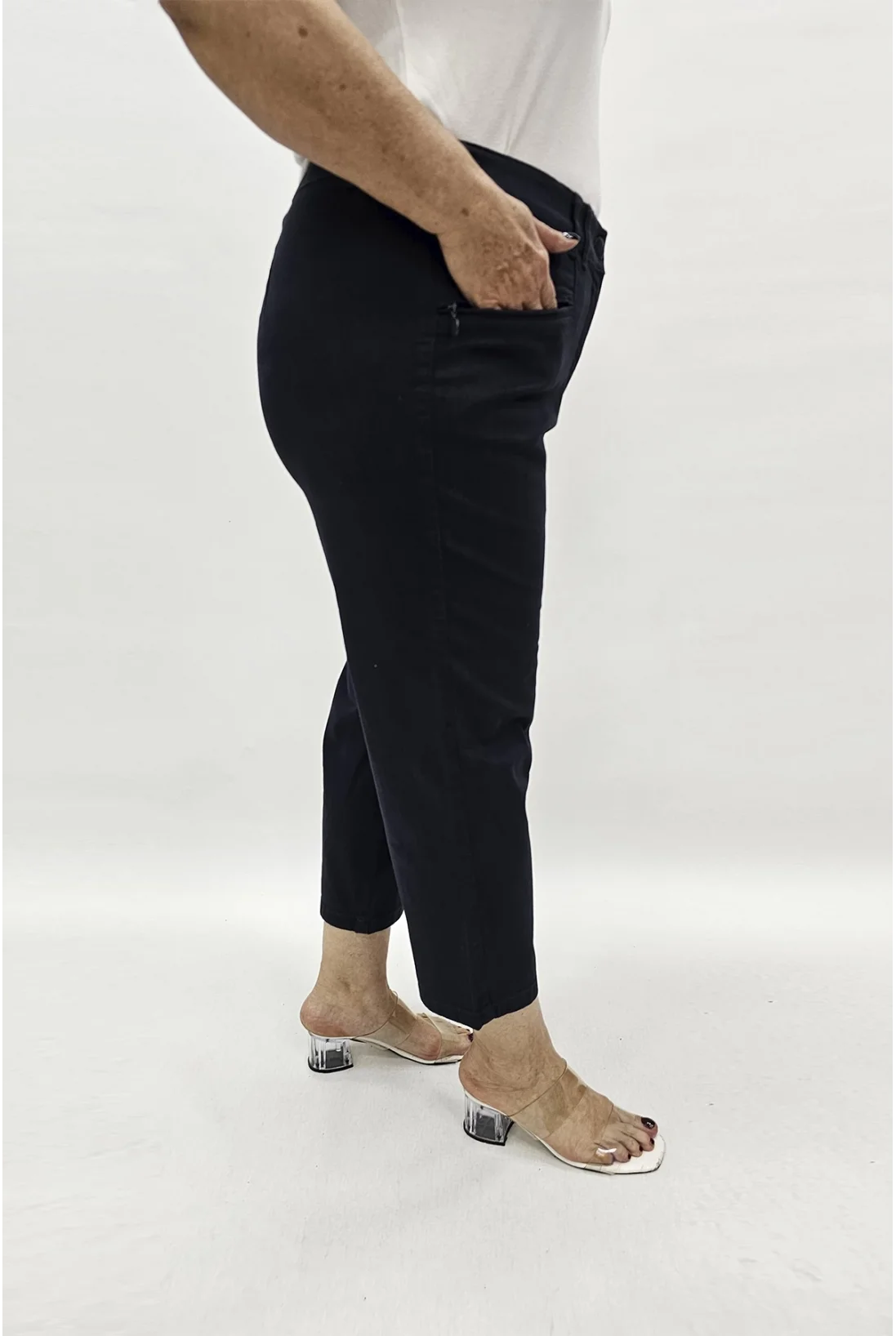 Miraggio Büyük Beden Kapri 97480 LACİVERT