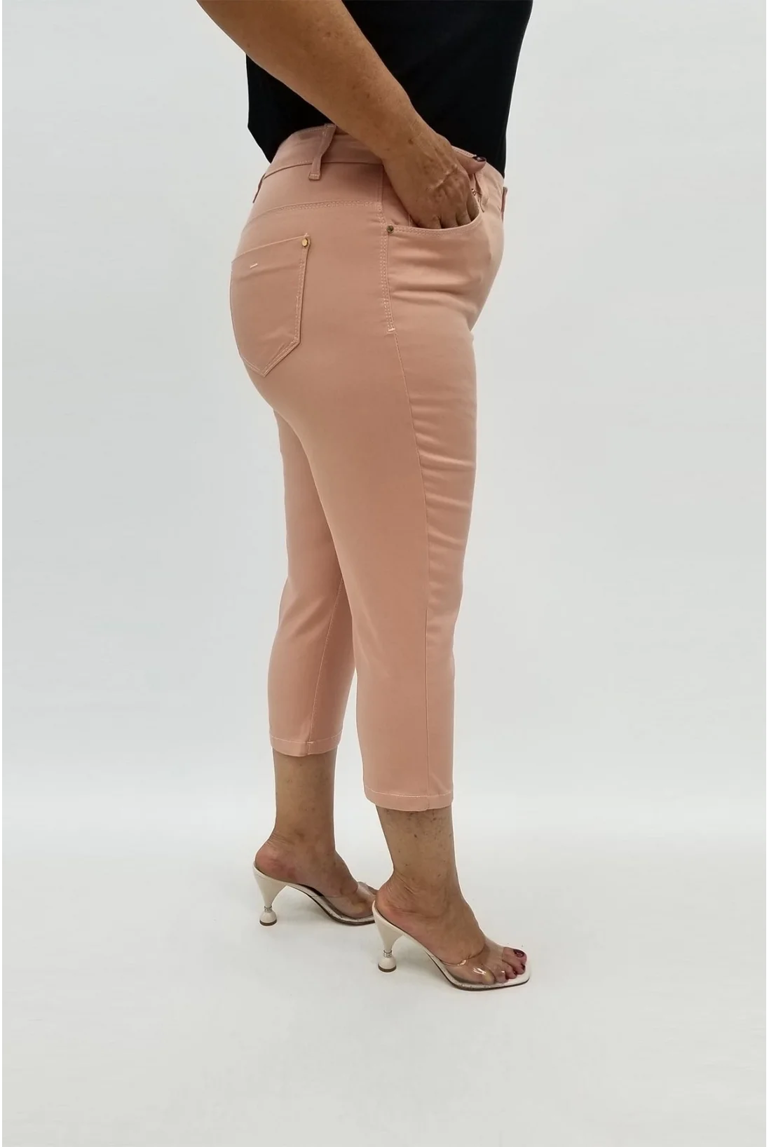 Miraggio Büyük Beden Kapri 97952 PUDRA