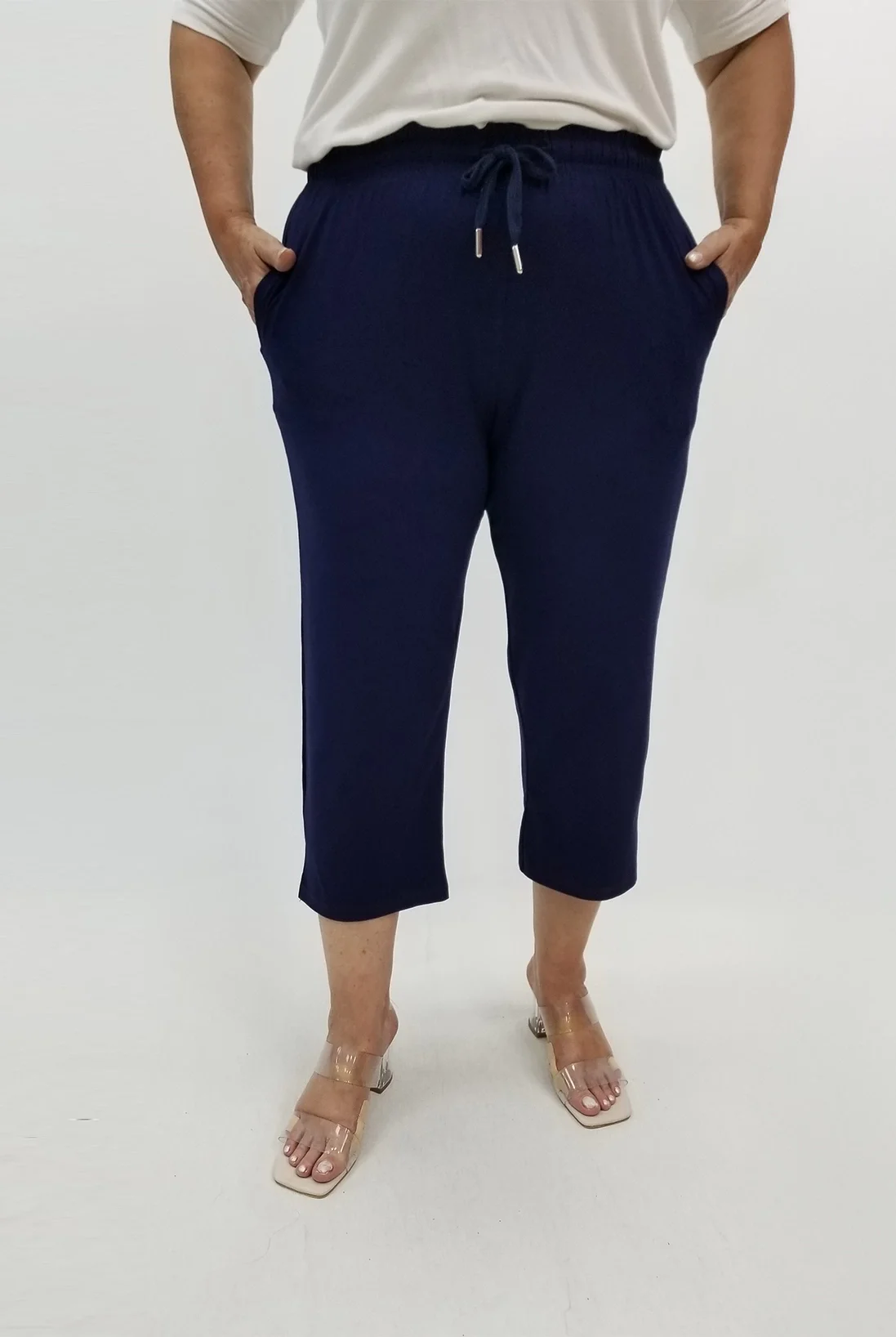 Miraggio Büyük Beden Kapri 99840 LACİVERT