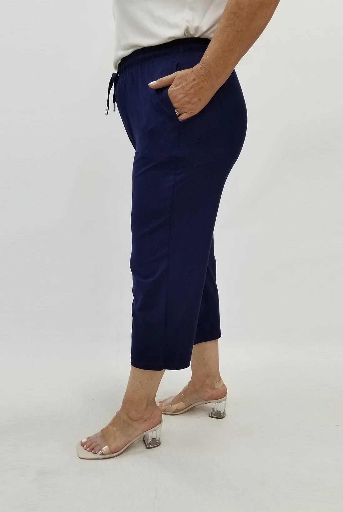 Miraggio Büyük Beden Kapri 99840 LACİVERT