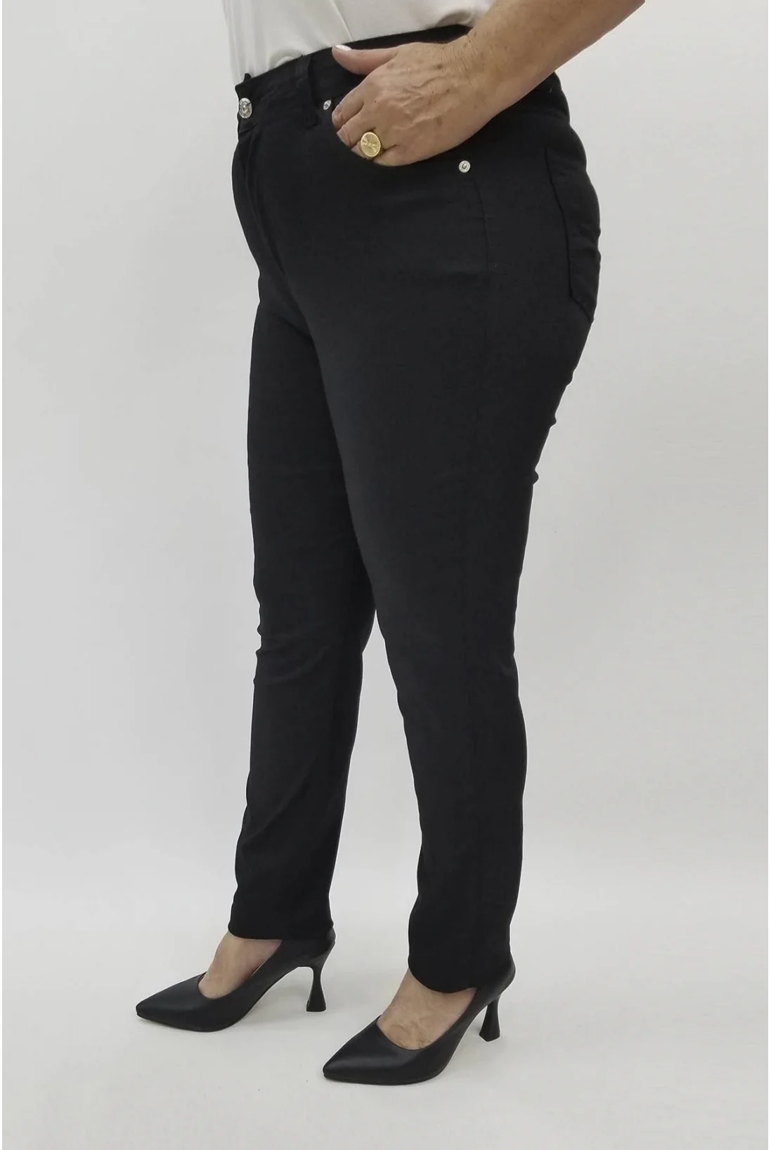 Miraggio Büyük Beden Kot Pantolon 98768 SİYAH