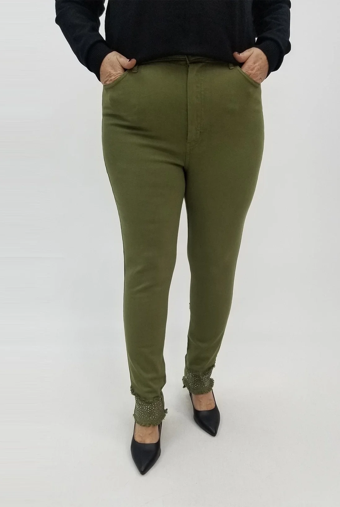 Miraggio Büyük Beden Kot Pantolon 99408 HAKİ