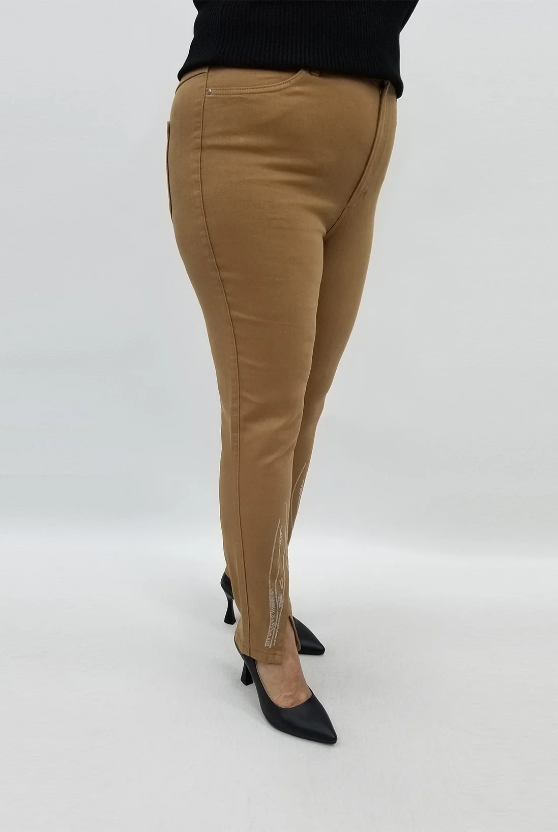 Miraggio Büyük Beden Kot Pantolon 99411 KAHVE