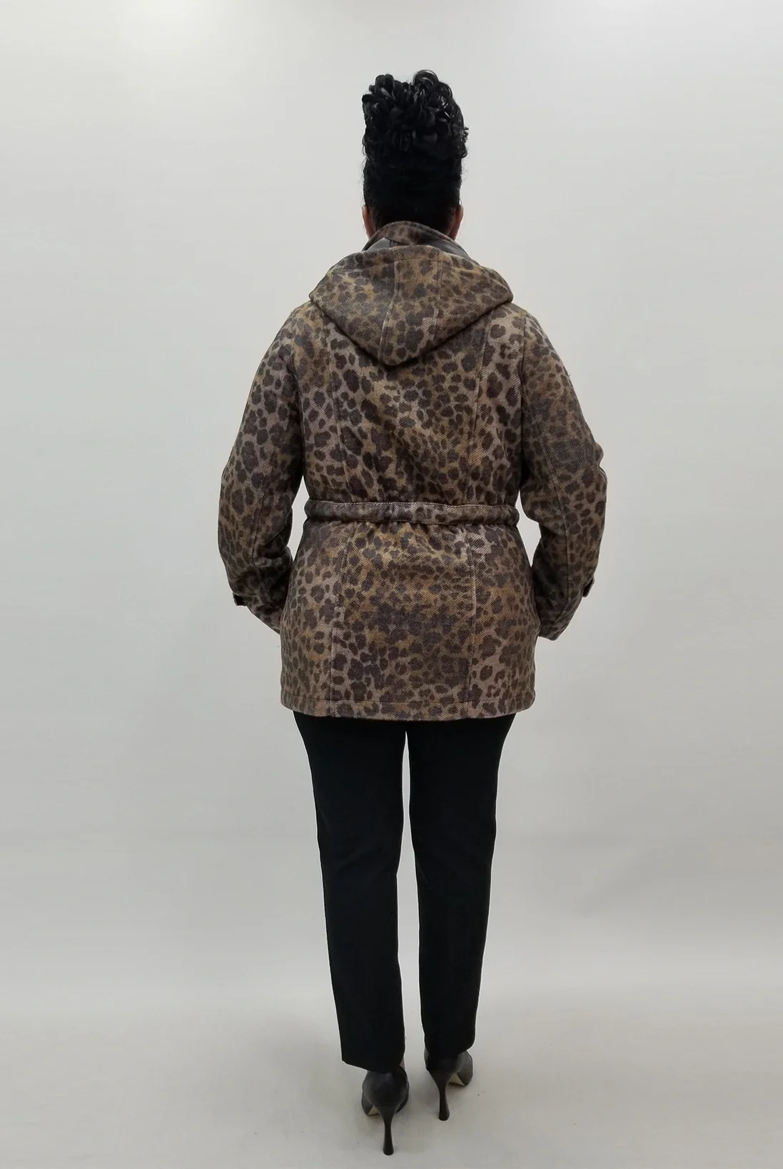 Miraggio Büyük Beden Mont 4148 SİYAH/KAHVE