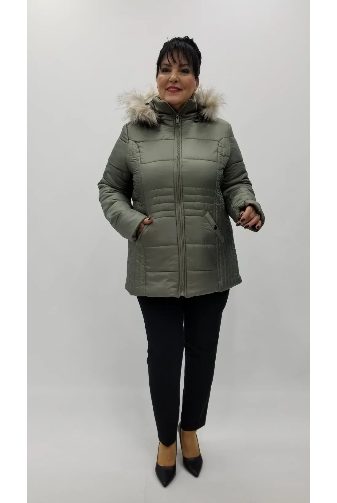 Miraggio Büyük Beden Mont 4305 YEŞİL