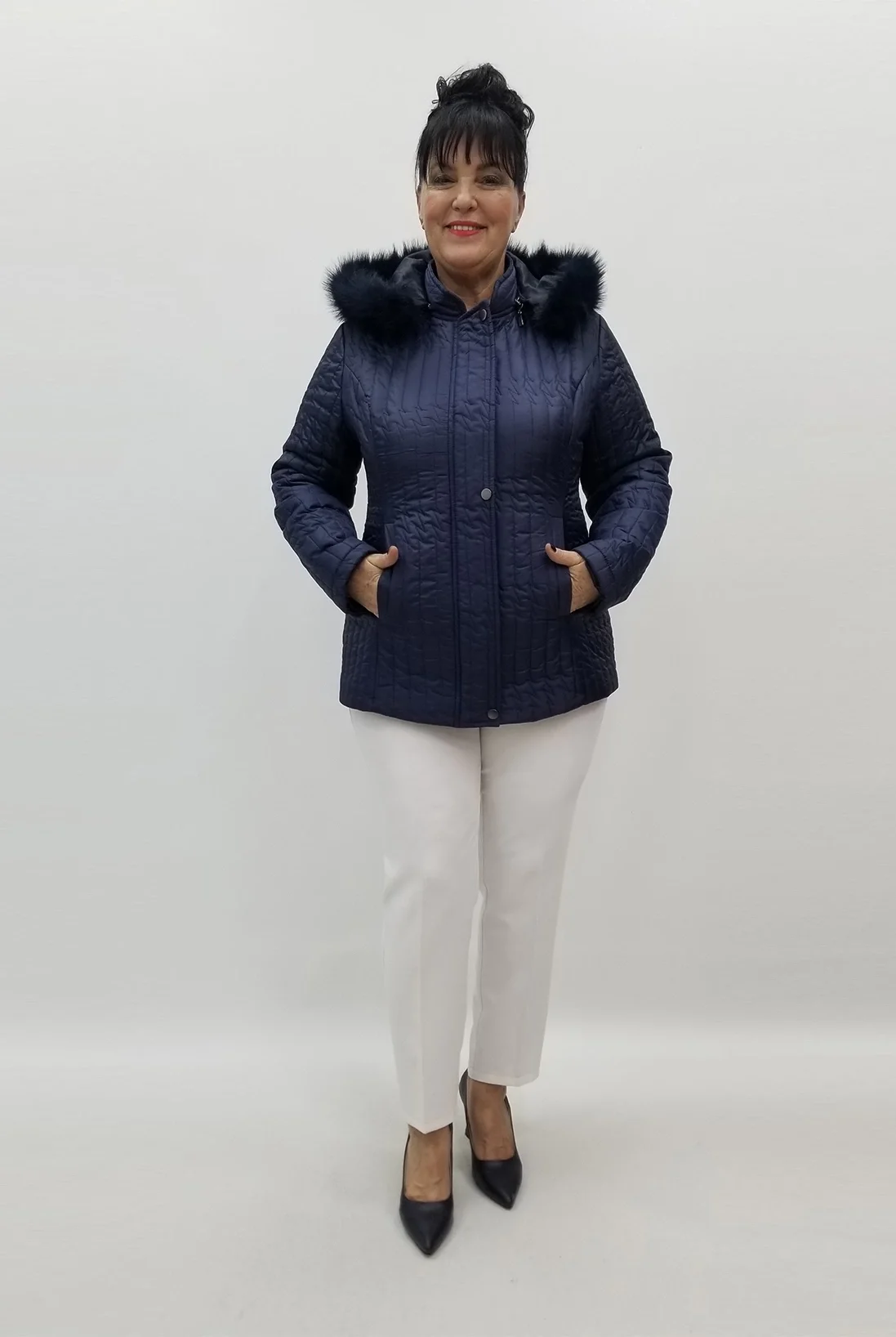 Miraggio Büyük Beden Mont 99413 LACİVERT