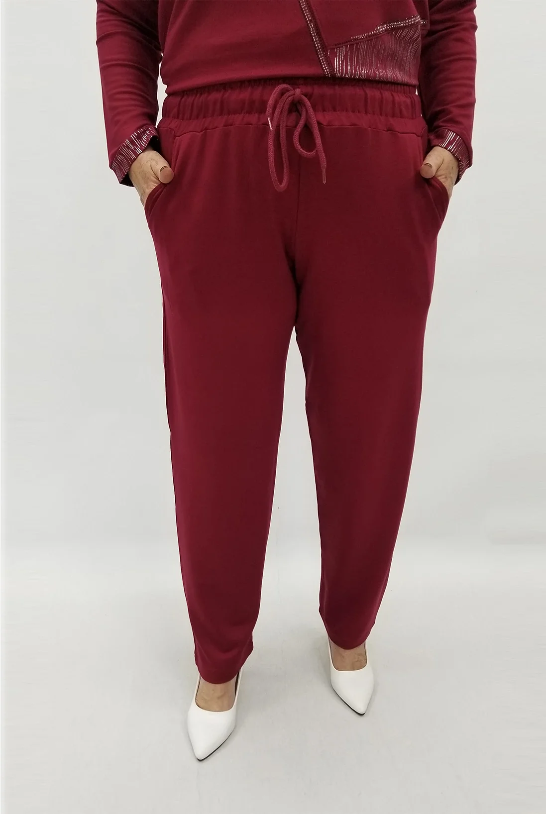 Miraggio Büyük Beden Pantolon 4192 BORDO