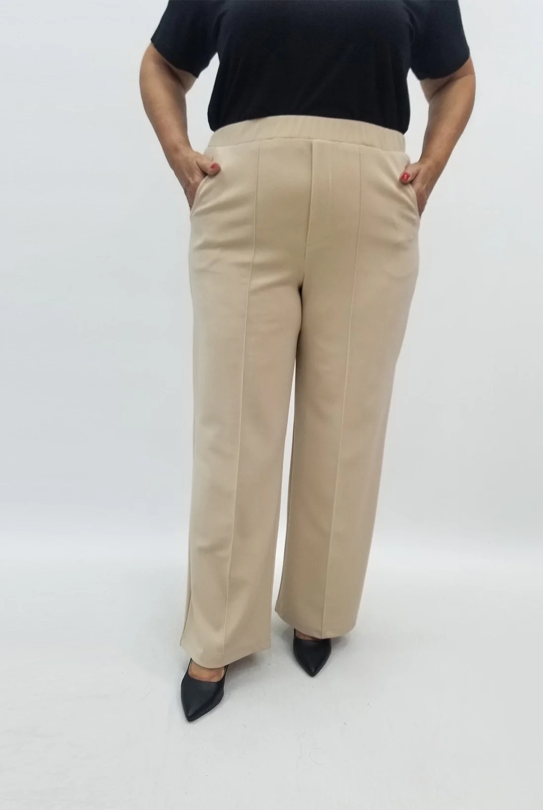 Miraggio Büyük Beden Pantolon 94996 AÇIK BEJ