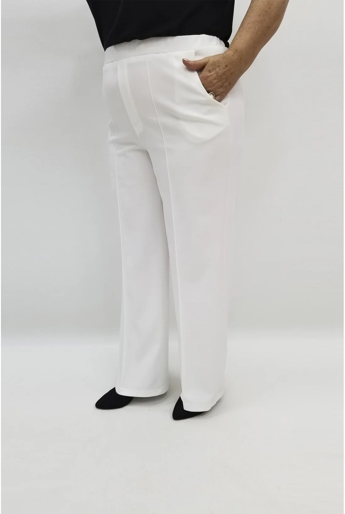 Miraggio Büyük Beden Pantolon 94996 BEYAZ