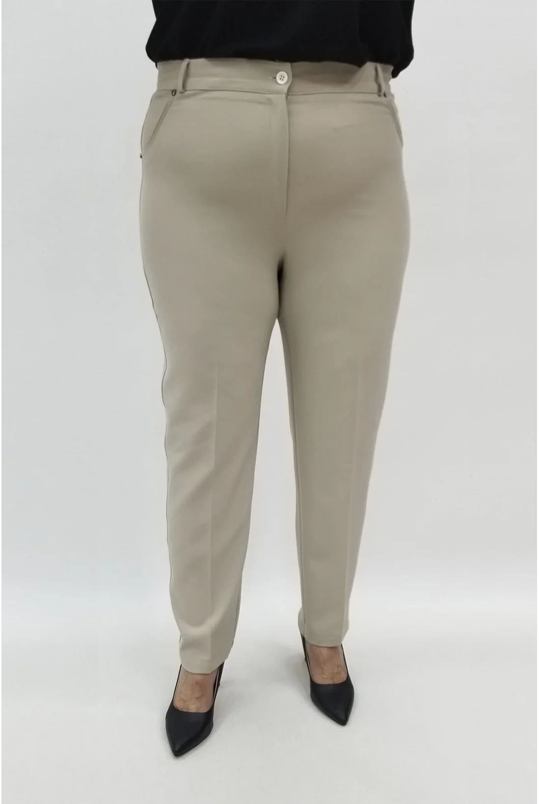 Miraggio Büyük Beden Pantolon 95018 TAŞ