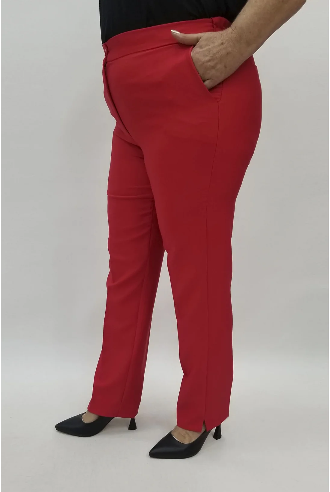 Miraggio Büyük Beden Pantolon 98484 KIRMIZI