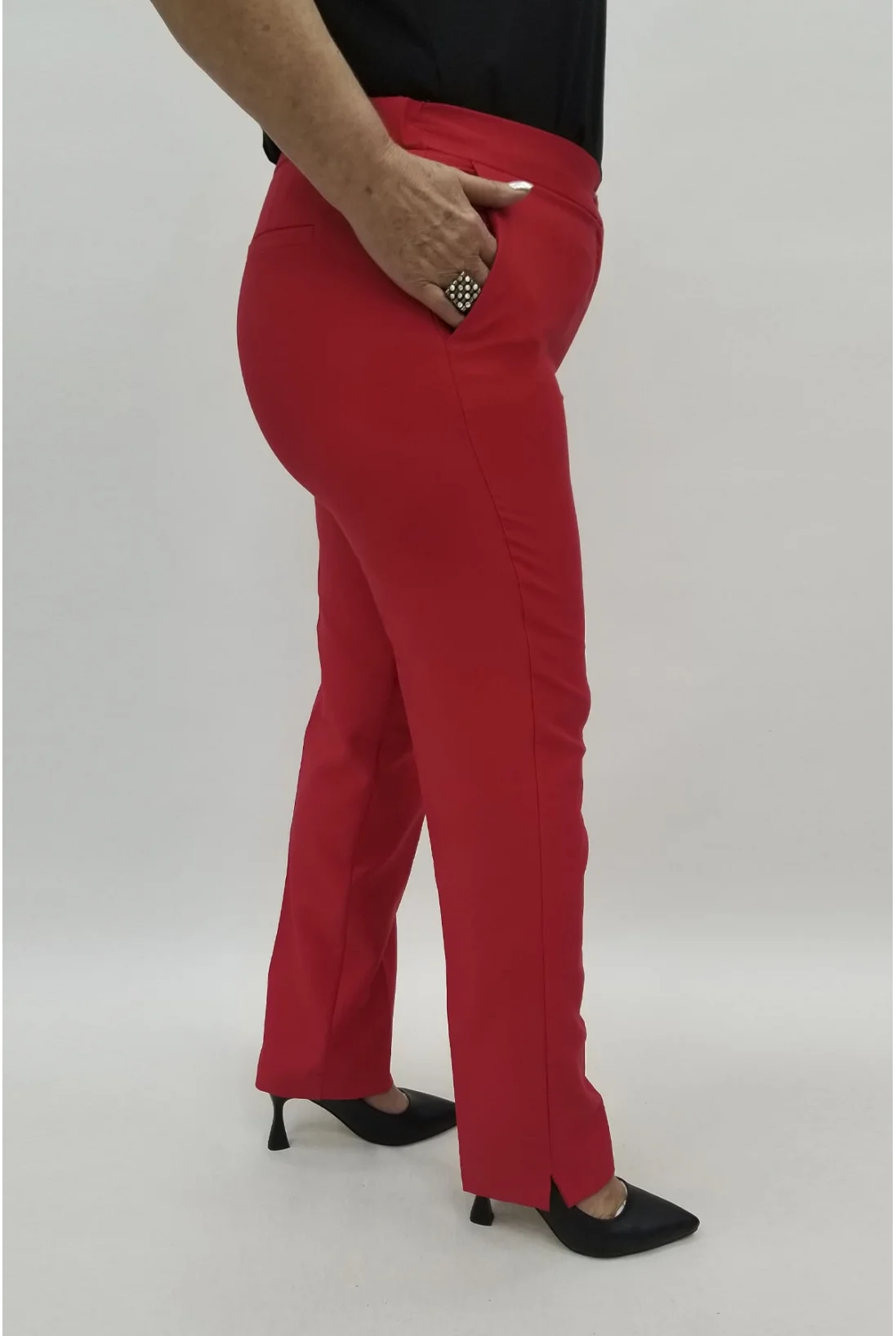 Miraggio Büyük Beden Pantolon 98484 KIRMIZI