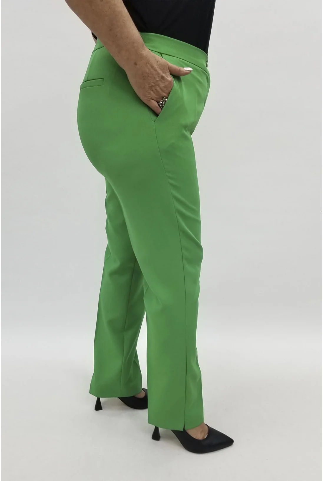 Miraggio Büyük Beden Pantolon 98484 YEŞİL