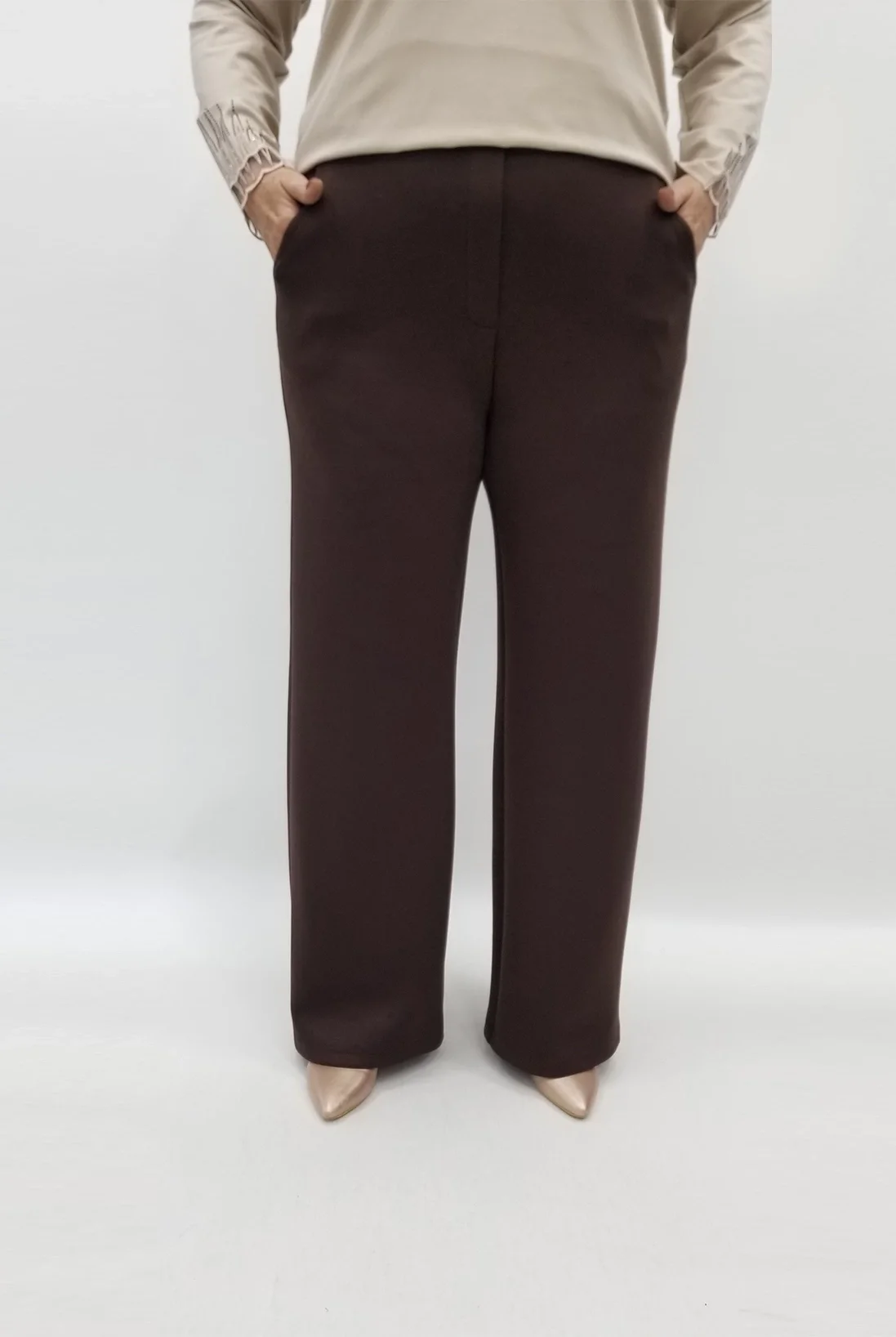 Miraggio Büyük Beden Pantolon 98540 KAHVE