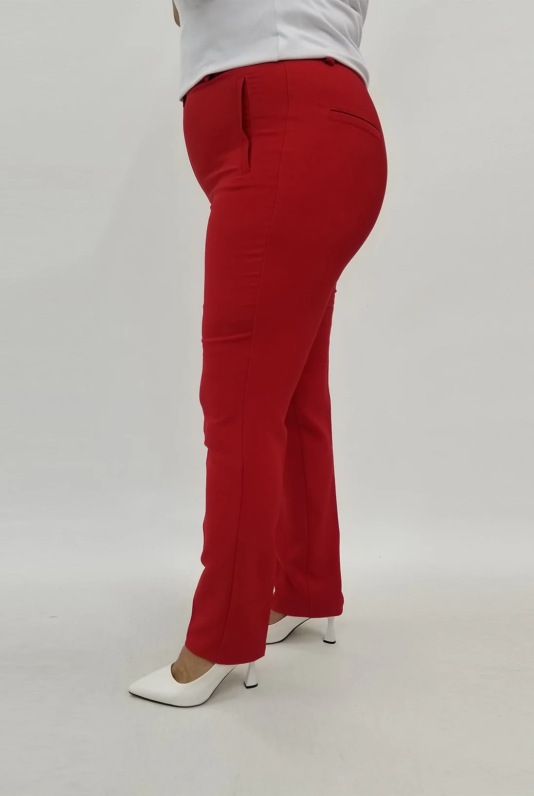 Miraggio Büyük Beden Pantolon 98881 KIRMIZI