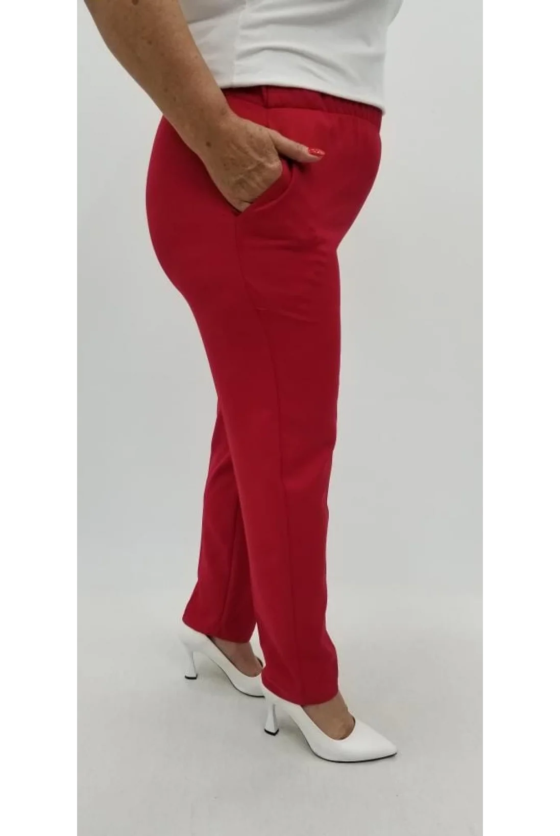 Miraggio Büyük Beden Pantolon 99020 KIRMIZI