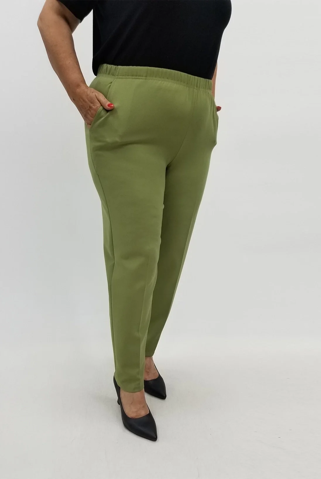 Miraggio Büyük Beden Pantolon 99020 YEŞİL