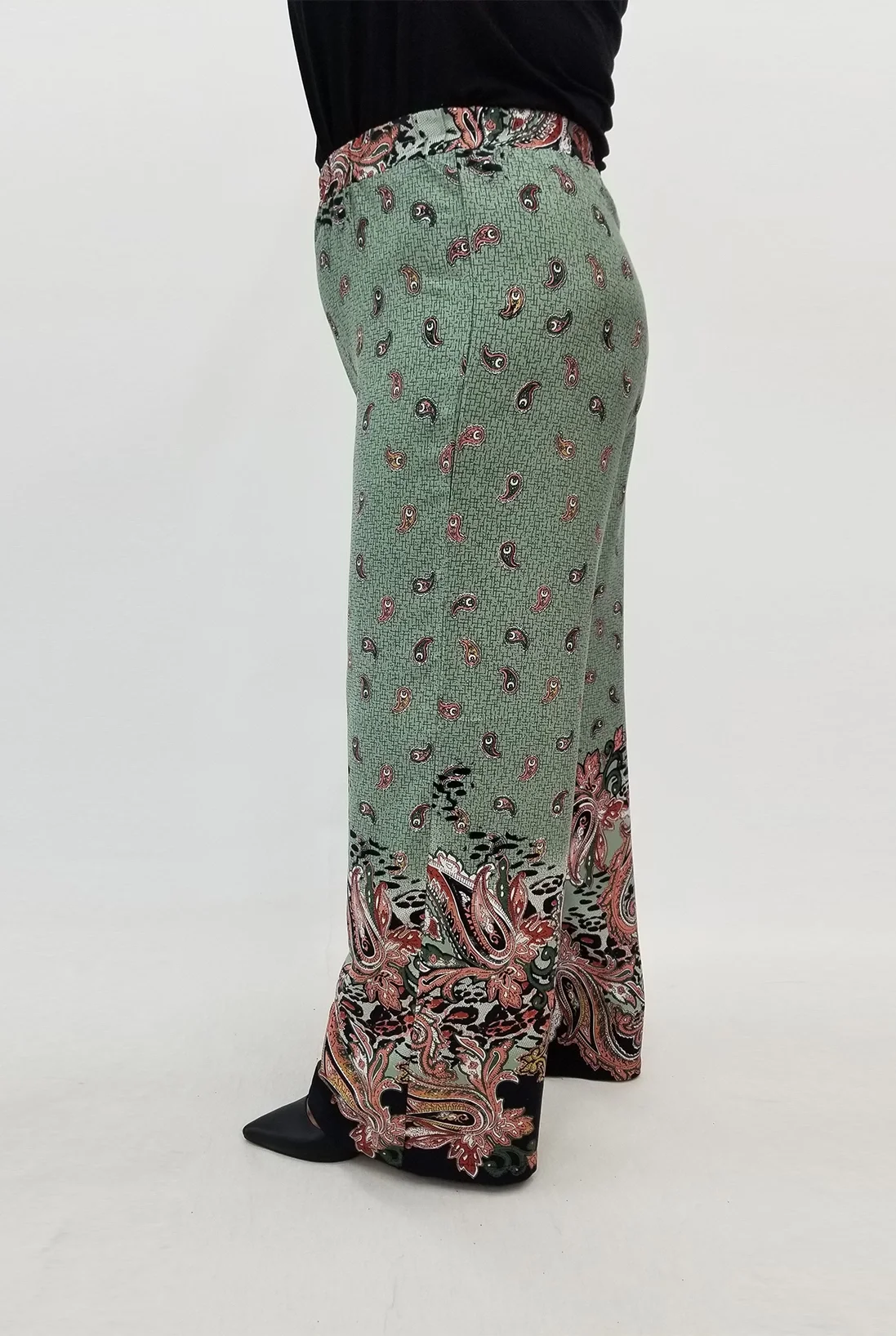 Miraggio Büyük Beden Pantolon 99711 YEŞİL