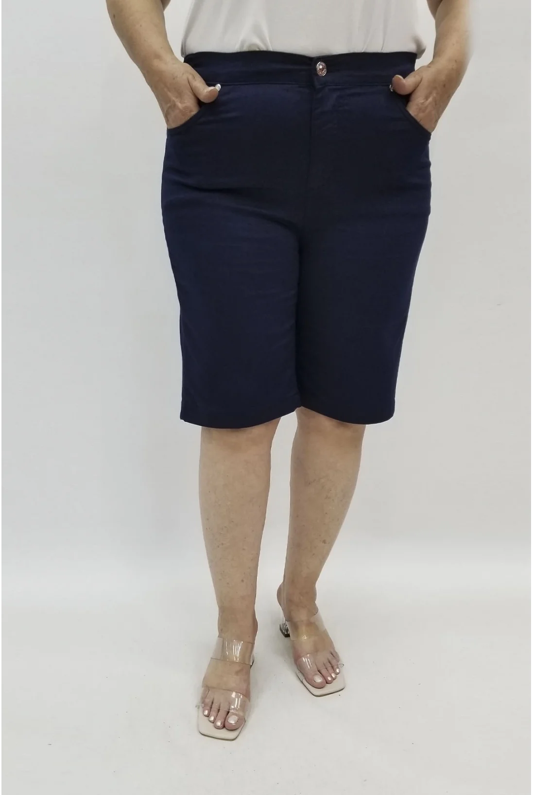 Miraggio Büyük Beden Şort 98658 LACİVERT