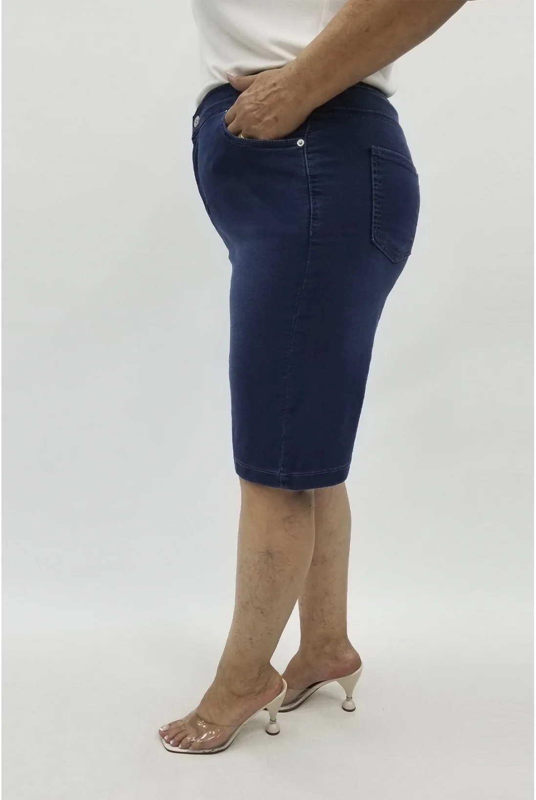 Miraggio Büyük Beden Şort 98659 KOT MAVİ