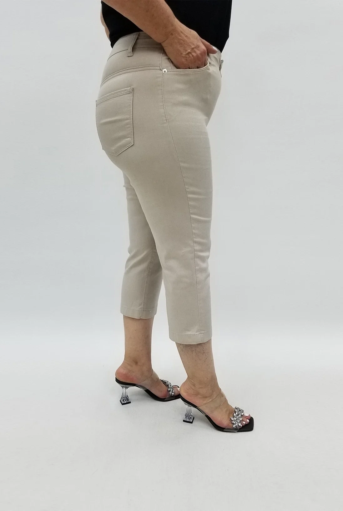 Miraggio Büyük Beden Kapri 98661 TAŞ