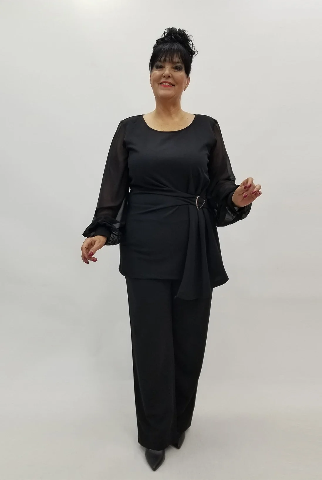 Miraggio Büyük Beden Takım 4022 SİYAH