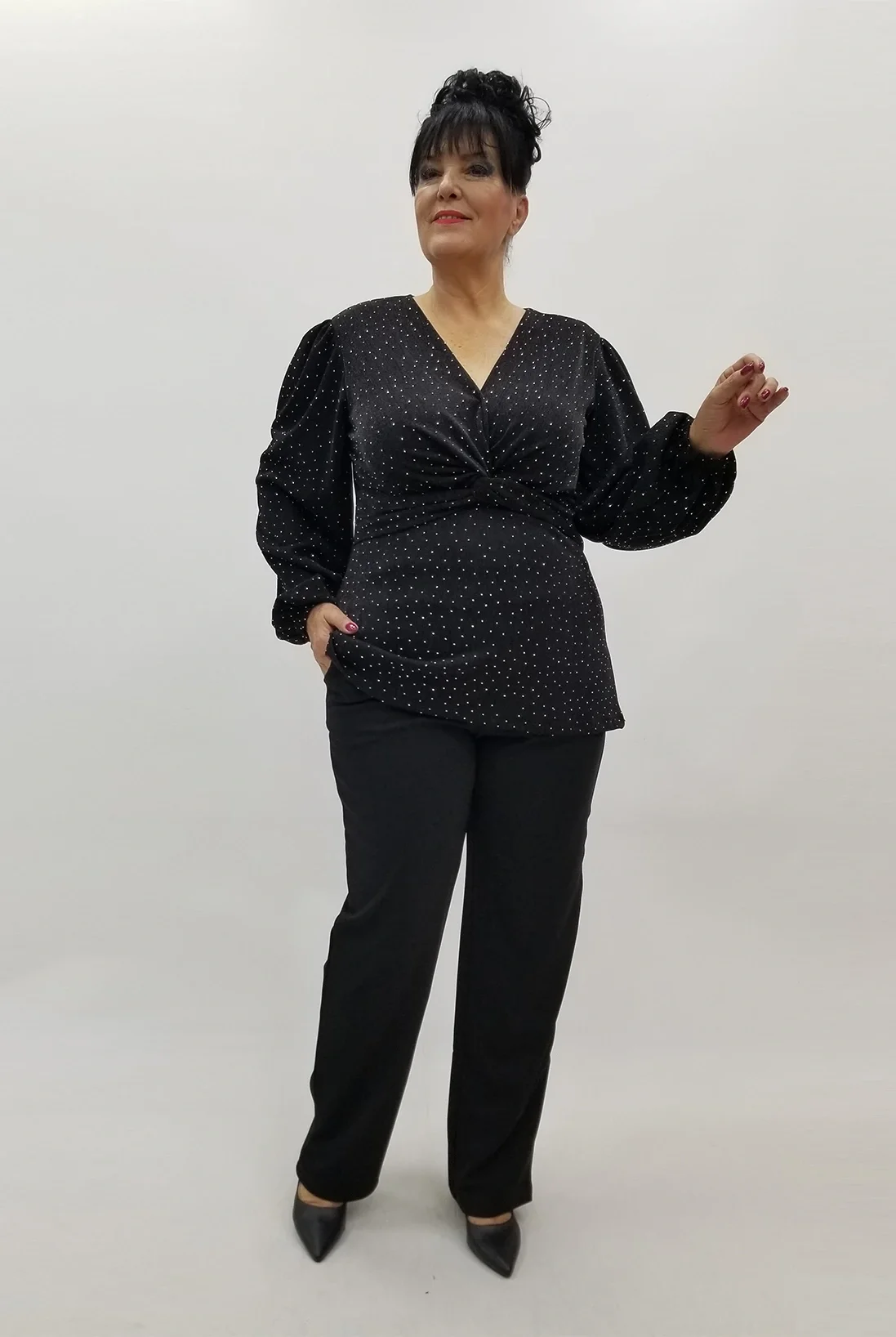 Miraggio Büyük Beden Takım 4059 SİYAH