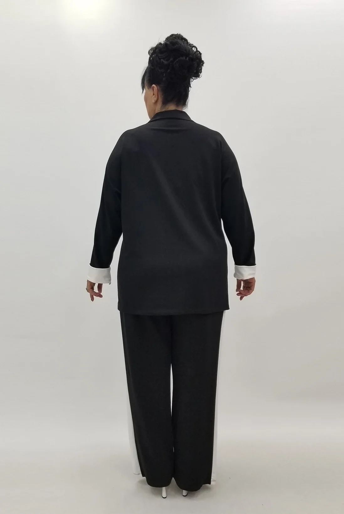 Miraggio Büyük Beden Takım 4064 SİYAH/BEYAZ