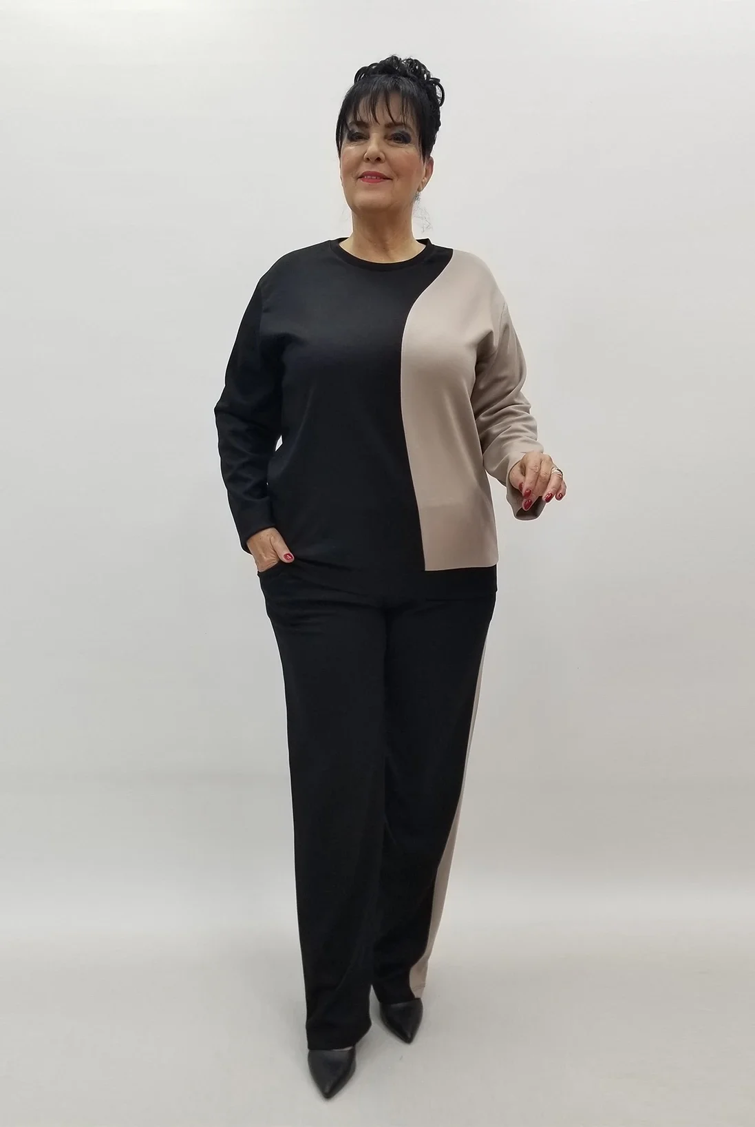 Miraggio Büyük Beden Takım 4121 BEJ