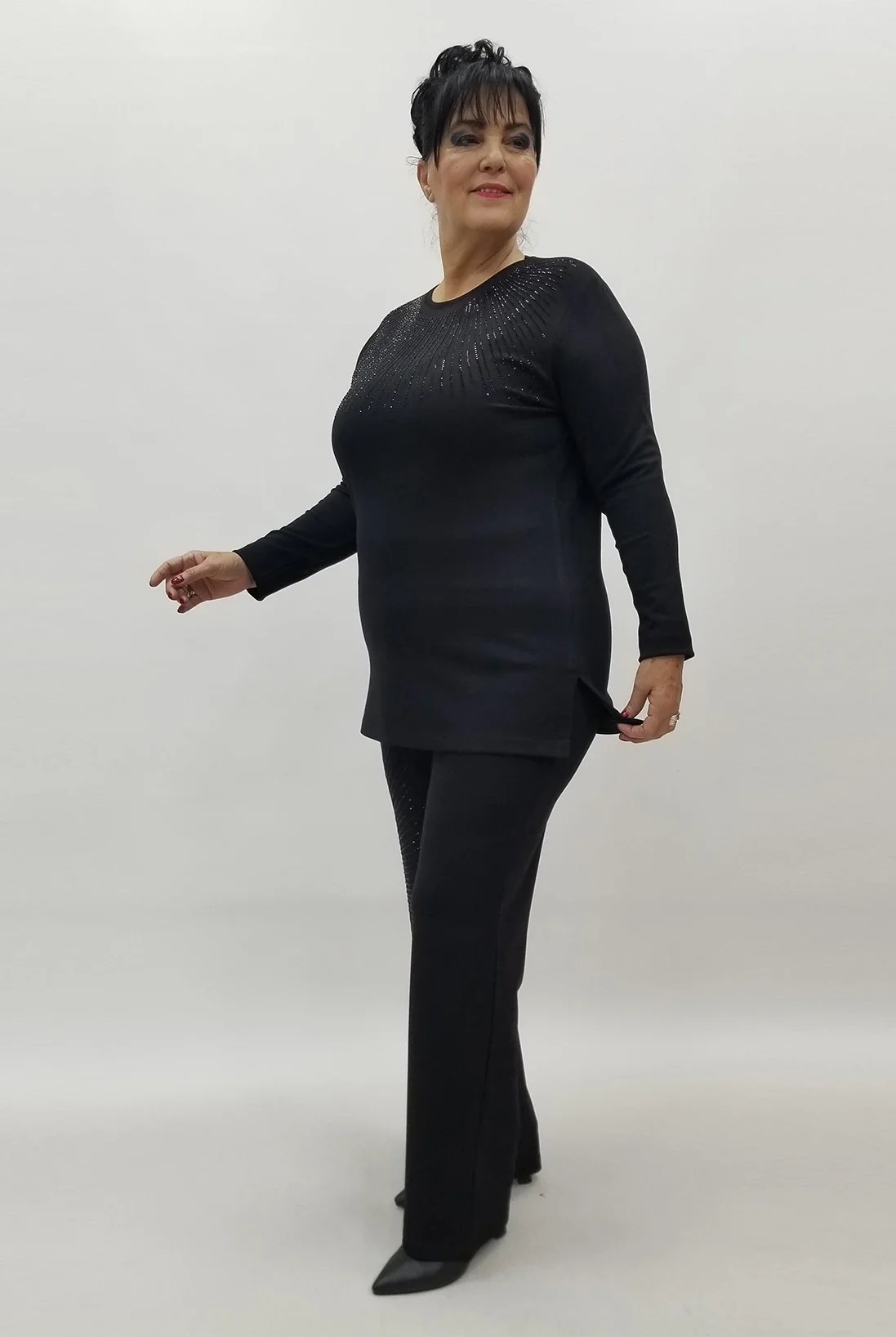 Miraggio Büyük Beden Takım 4177 SİYAH