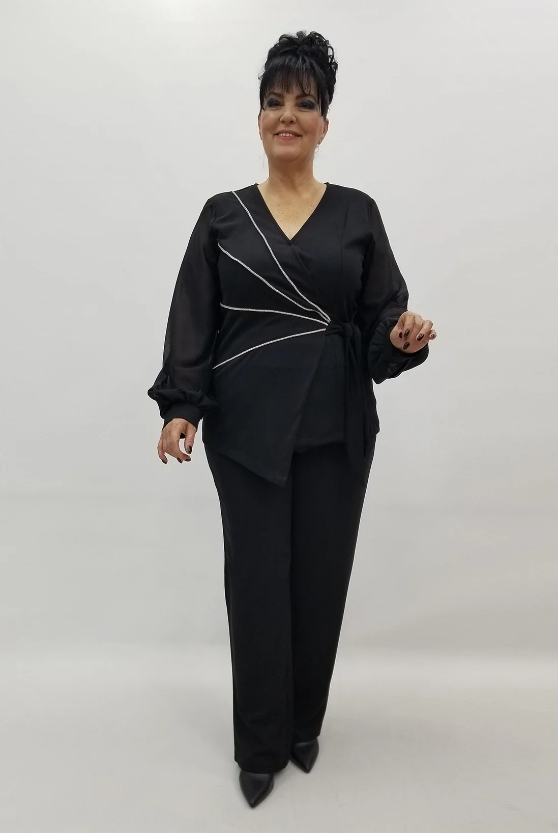 Miraggio Büyük Beden Takım 4179 SİYAH