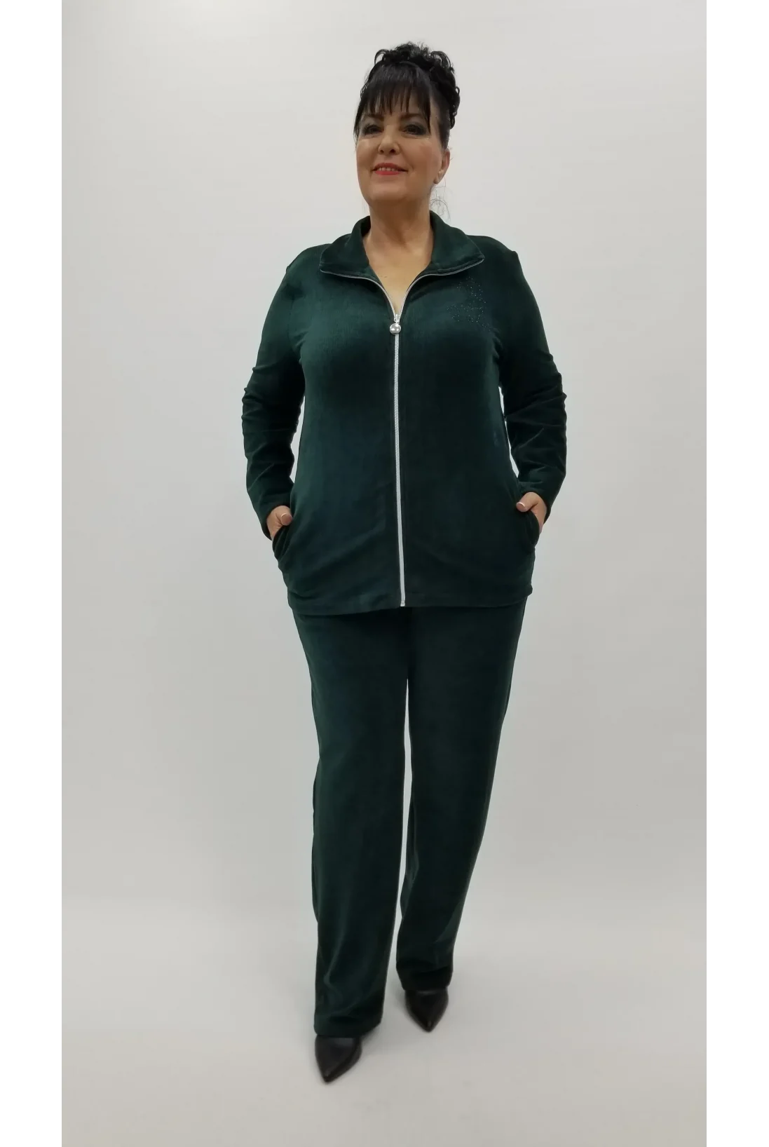 Miraggio Büyük Beden Takım 4260 ZÜMRÜT YEŞİLİ