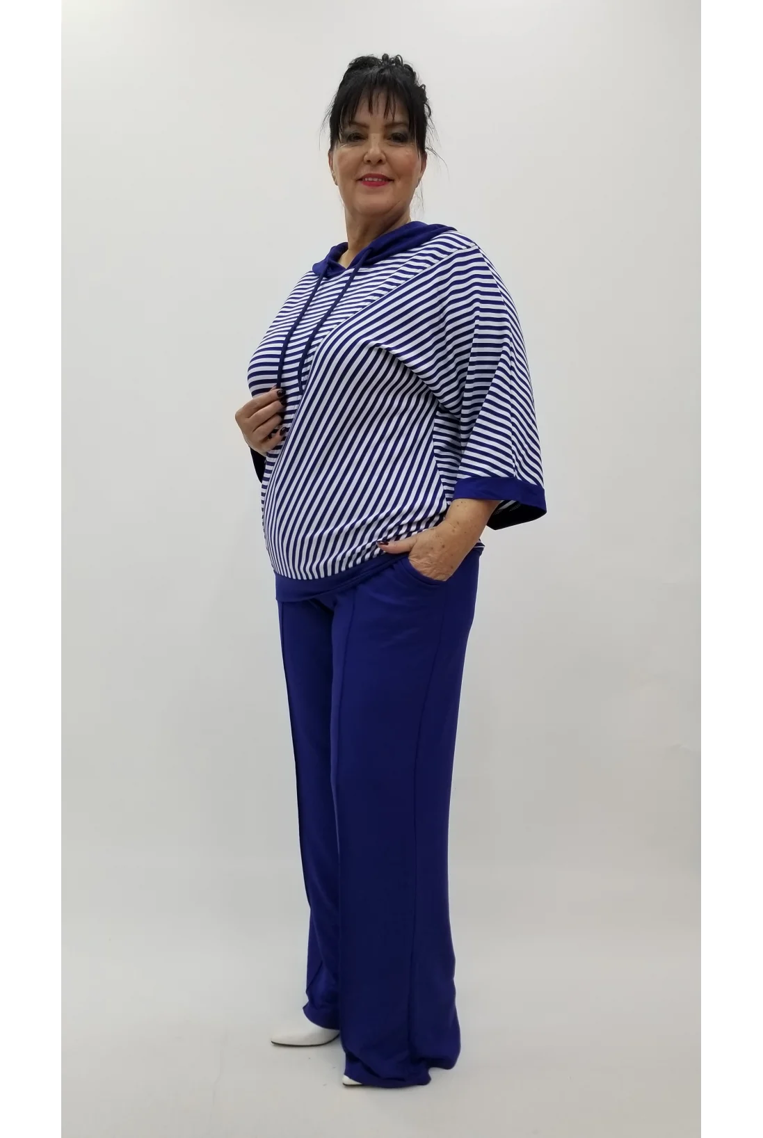 Miraggio Büyük Beden Takım 4335 LACİ/BEYAZ