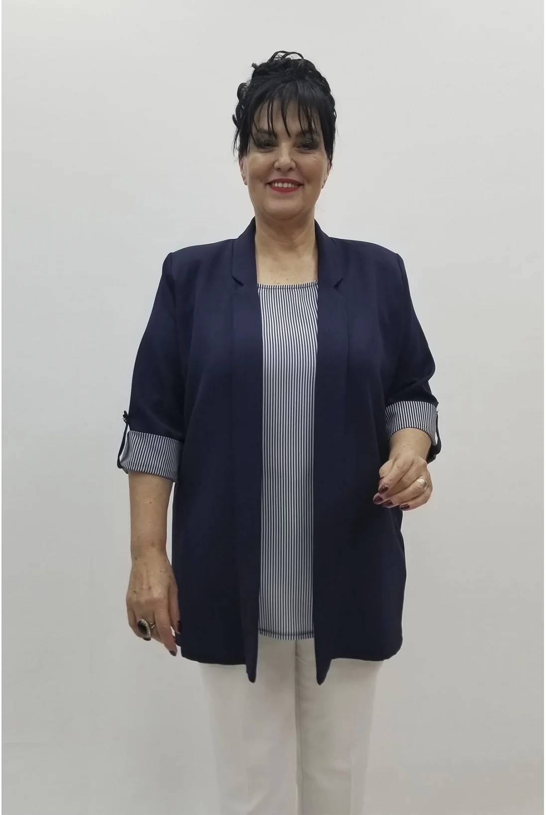 Miraggio Büyük Beden Takım 98477 LACİVERT