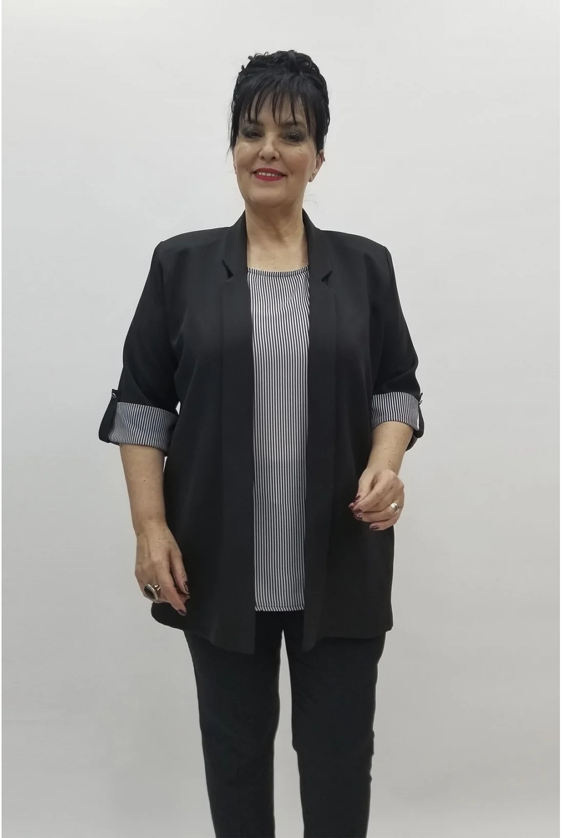 Miraggio Büyük Beden Takım 98477 SİYAH