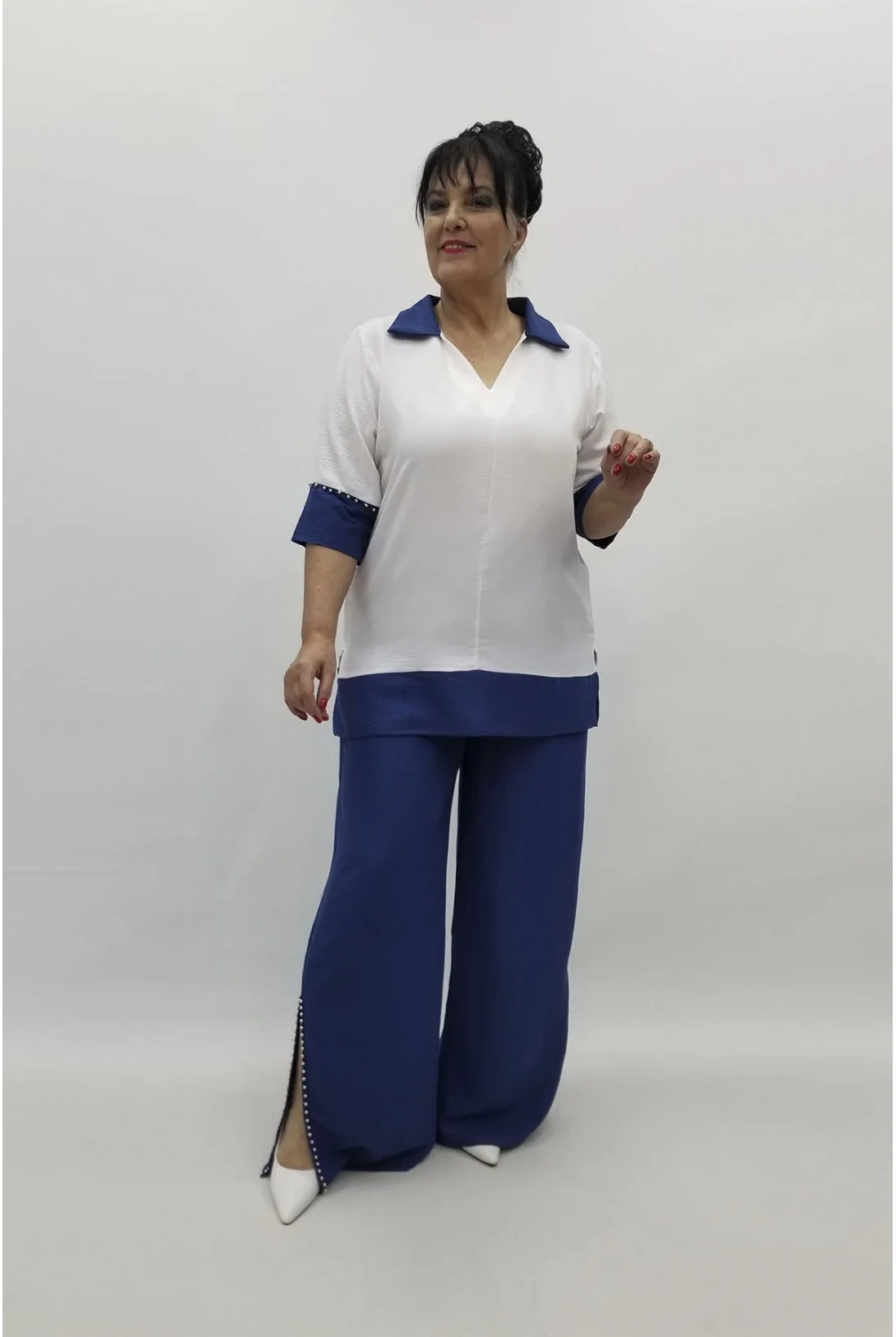 Miraggio Büyük Beden Takım 98553 İNDİGO