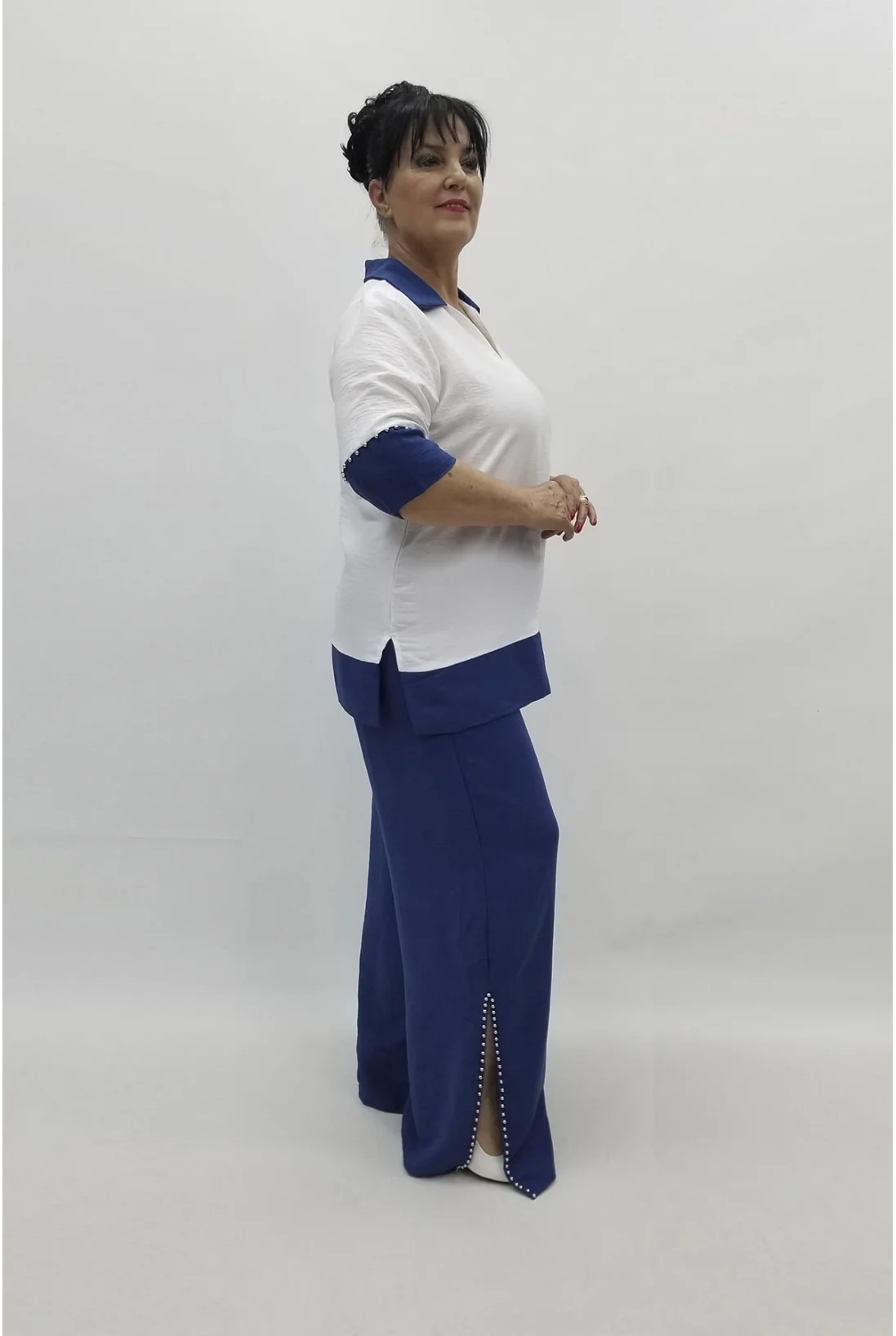 Miraggio Büyük Beden Takım 98553 İNDİGO